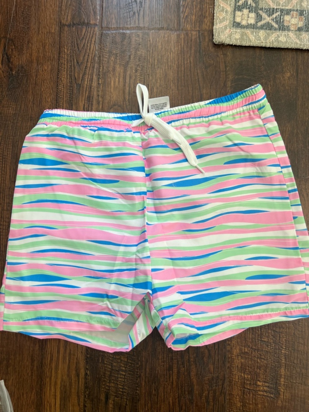 The Oaks Apparel Beachy Stripes Boys Swim Trunks